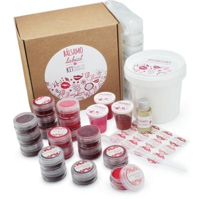 KIT COMMENT FAIRE DES BAUMES À LÈVRES PERSONNALISÉS. MATÉRIEL ET INSTRUCTIONS