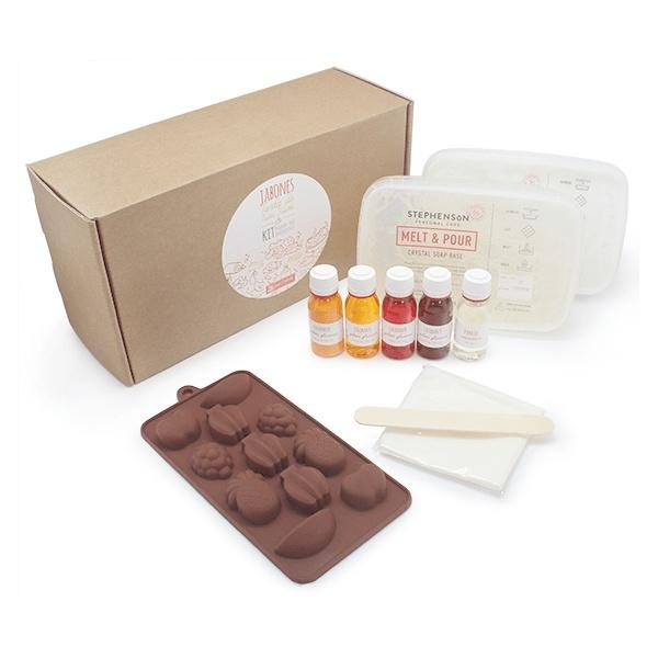 KIT COMMENT FAIRE DES SAVONS ACIDULÉS AU TUTTI FRUTTI. MATÉRIEL ET INSTRUCTIONS