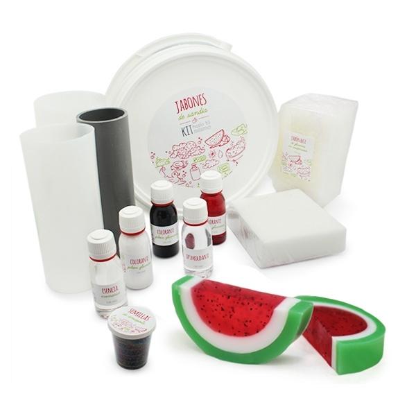 KIT COMMENT FAIRE DES SAVONS PASTÈQUE. MATÉRIEL ET INSTRUCTIONS