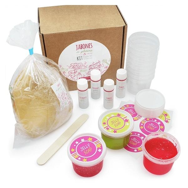 KIT COMMENT FAIRE DU SAVON À LA GÉLATINE. MATÉRIEL ET INSTRUCTIONS