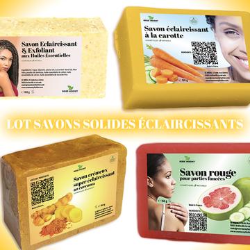 LOT PROMO SAVONS ÉCLAIRCISSANTS - SOLDES ☀️
