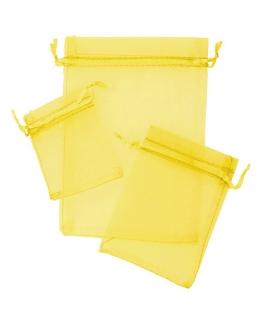 POCHETTES EN ORGANZA JAUNE