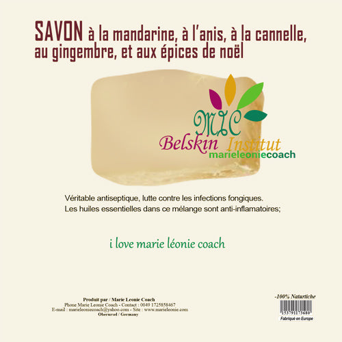 Savon À La Mandarine,à L'anis À La Cannelle, Au Gingembre, Et Aux Épices De Noël