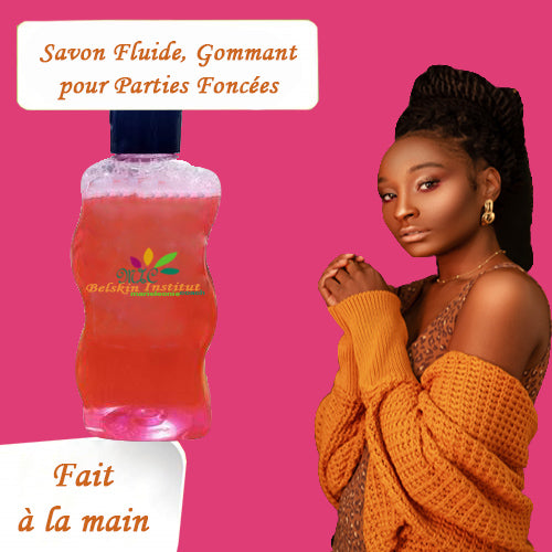 Savon Fluide ,Gommant Pour Les Parties Qui Résistent Et Sont Foncées