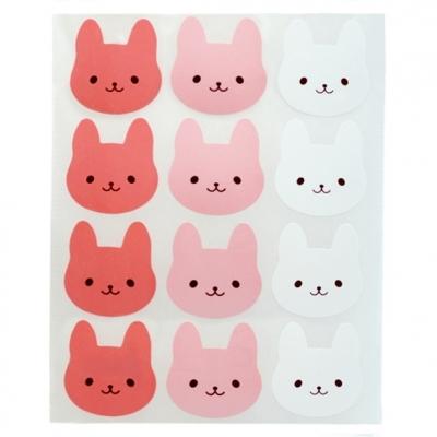 STICKERS ENFANT VISAGES DE LAPIN