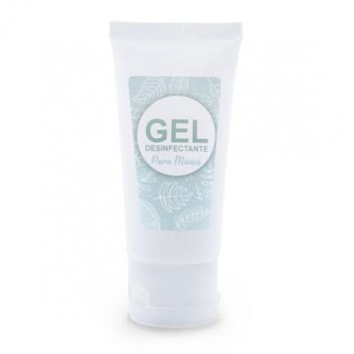 TUBE BLANC 50 ML + AUTOCOLLANT GEL DÉSINFECTANT BLEU