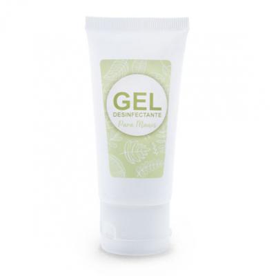 TUBE BLANC 50 ML + AUTOCOLLANT GEL DÉSINFECTANT VERT